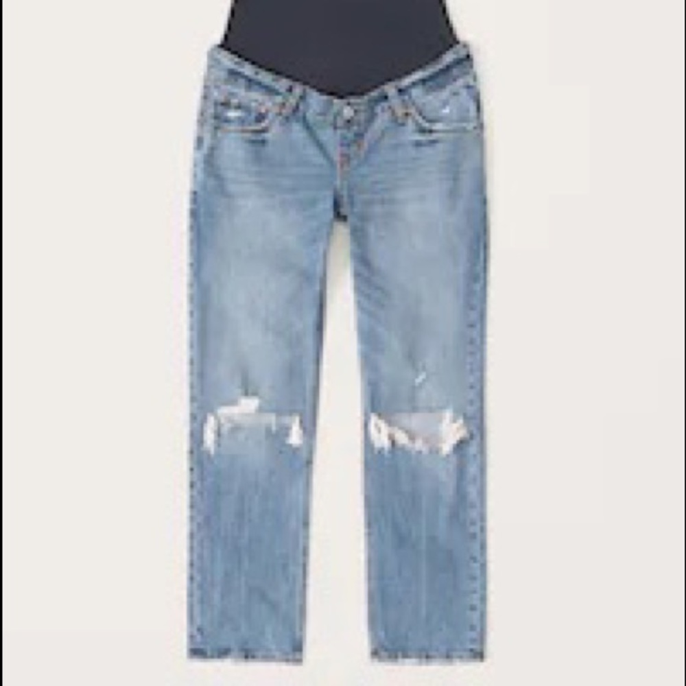 Abercrombie Maternity Ankle Straight Jeans